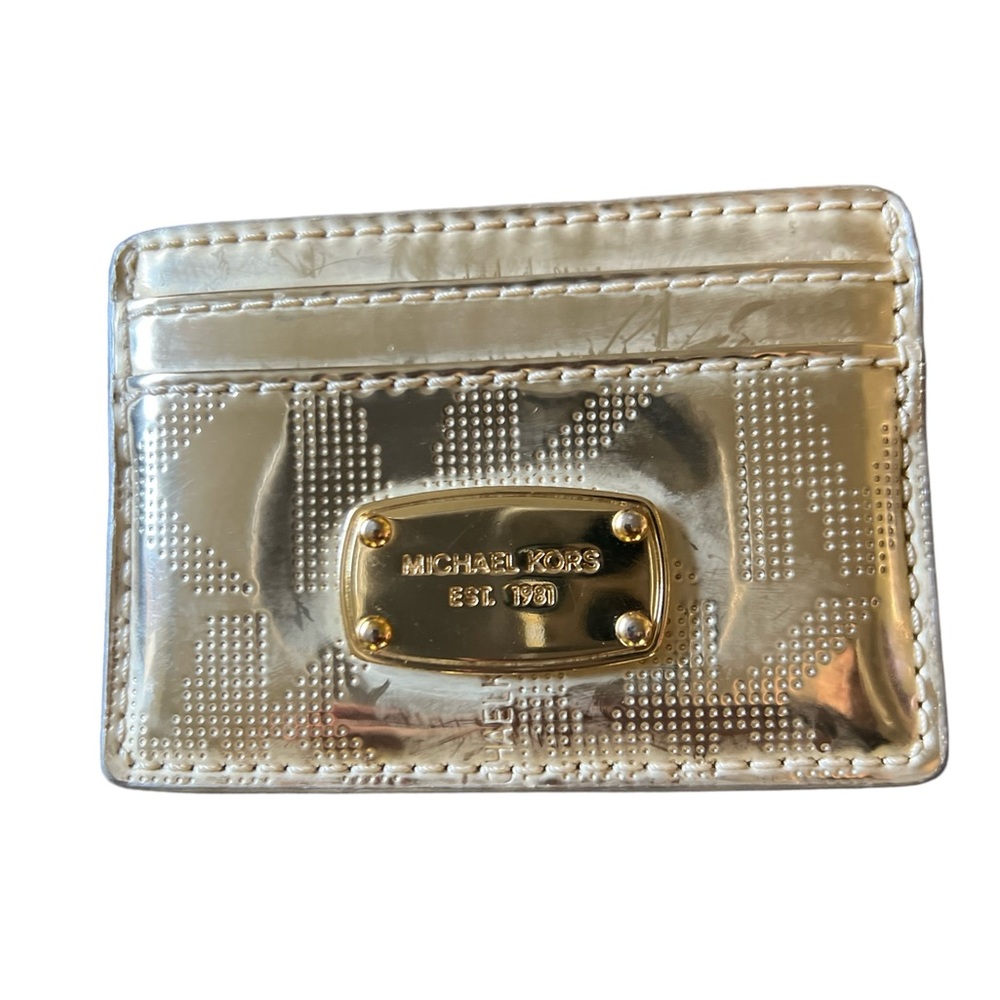 Gold Michael Kors card holder excellent used condition